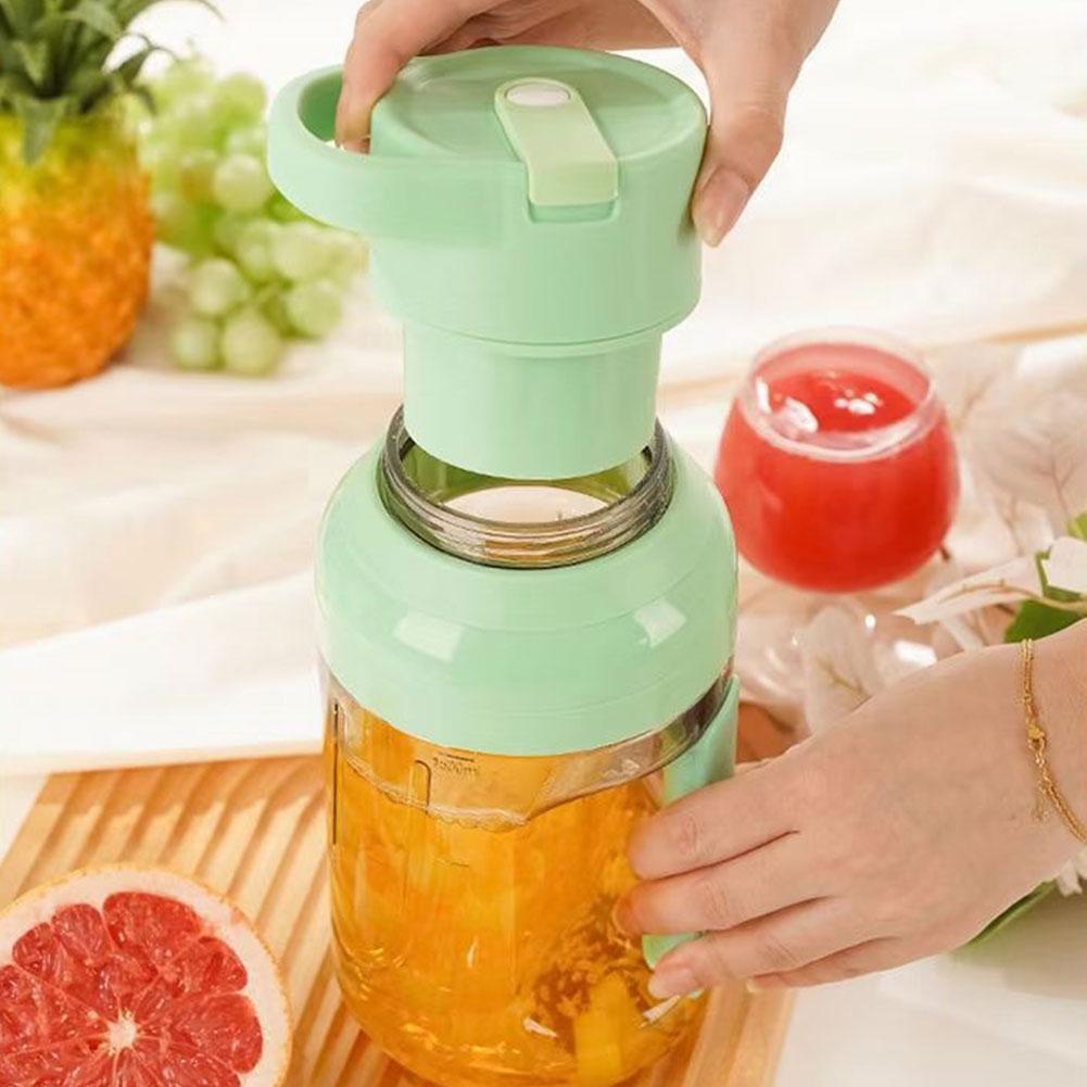 Extracteur de jus frais portatif électrique 1500ml Rechargeable تنزوت
