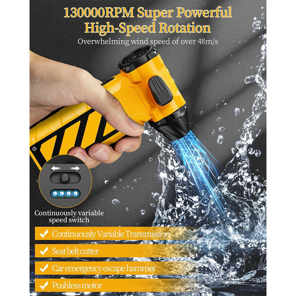 Mini Souffleur et Aspirateur Électrique Multifonctions Ultra Puissant F015 – جهاز شفط ونسف الهواء بقوة ضغط عالية - تنزوت