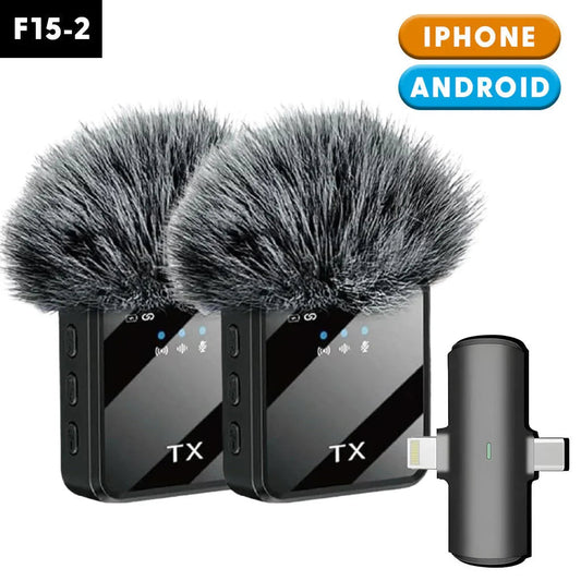 Double-Microphone-Sans-Fil-Professionnel-2en1-pour-iPhone-et-Android-F15-2-ميكروفون-لاسلكي-2قطع-متعدد-المنافذ.png