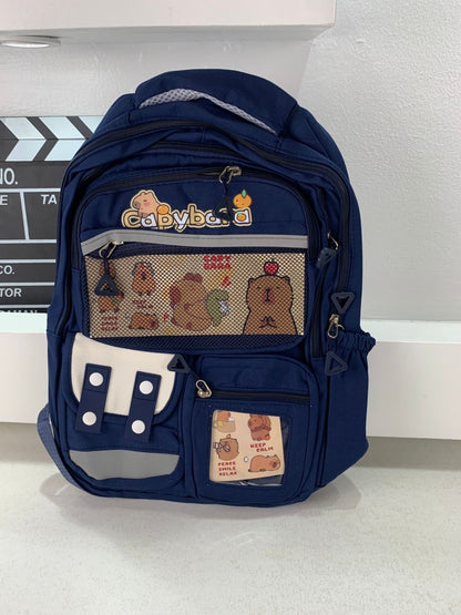 Sac-Dos-Enfant-Kawaii-Capybara-Bleu-Nuit-حقيبة-ظهر-للأطفال-أزرق-ليلي.png