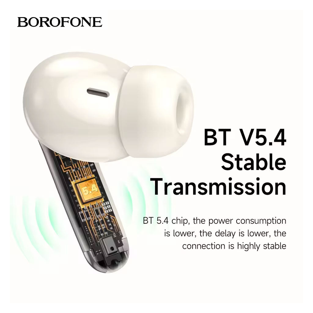 Écouteurs sans fil Bluetooth V5.4 FQ1 Plus ANC BOROFONE – سماعات أذن لاسلكية - تنزوت