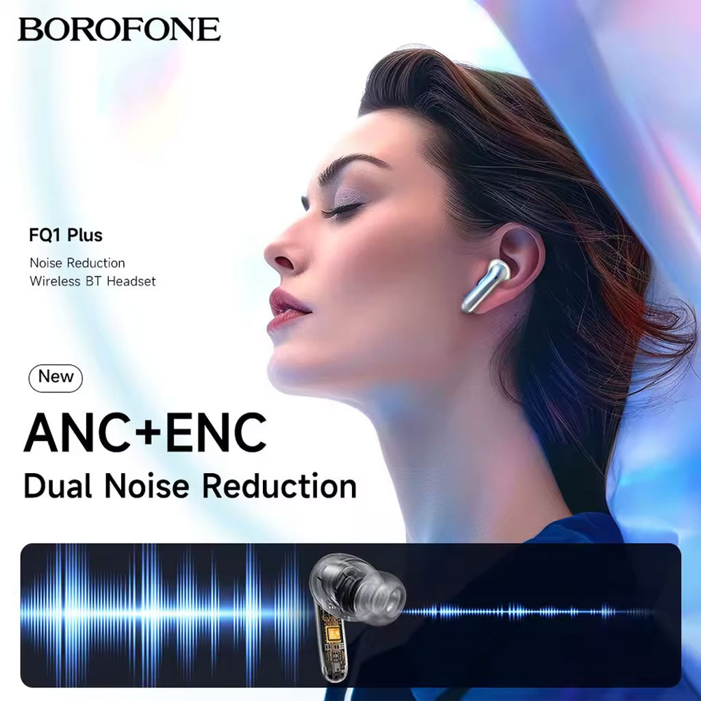 Écouteurs sans fil Bluetooth V5.4 FQ1 Plus ANC BOROFONE – سماعات أذن لاسلكية - تنزوت