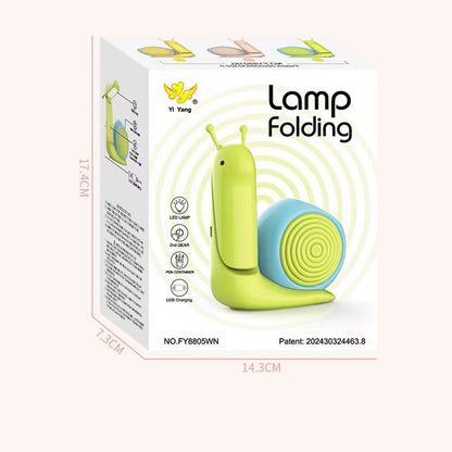 Lampe Veilleuse Escargot Mignonne LED avec Porte-stylo – مصباح على شكل حلزون لمكتب الأطفال تنزوت