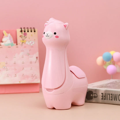 Lampe Veilleuse Lama Mignonne LED avec Porte-stylo – مصباح على شكل لاما لمكتب الأطفال تنزوت