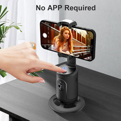 Stabilisateur de Bureau Intelligent 360° avec Suivi Automatique du Visage Pour Vlogging - تنزوت
