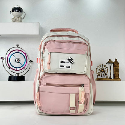 Sacs à dos d’école Style Décontracté Milkshake Rose – حقيبة ظهر مدرسية وردي تنزوت