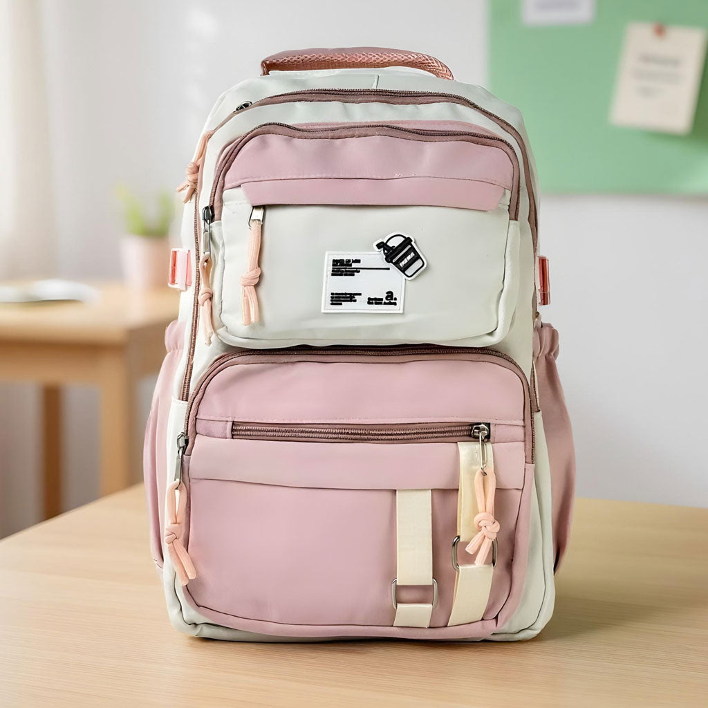 Sacs à dos d’école Style Décontracté Milkshake Rose – حقيبة ظهر مدرسية وردي تنزوت