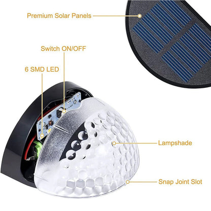 Pack 2 Lampes solaires pour clôture imperméable IP65 – مصابيح الإنارة الخارجية تنزوت