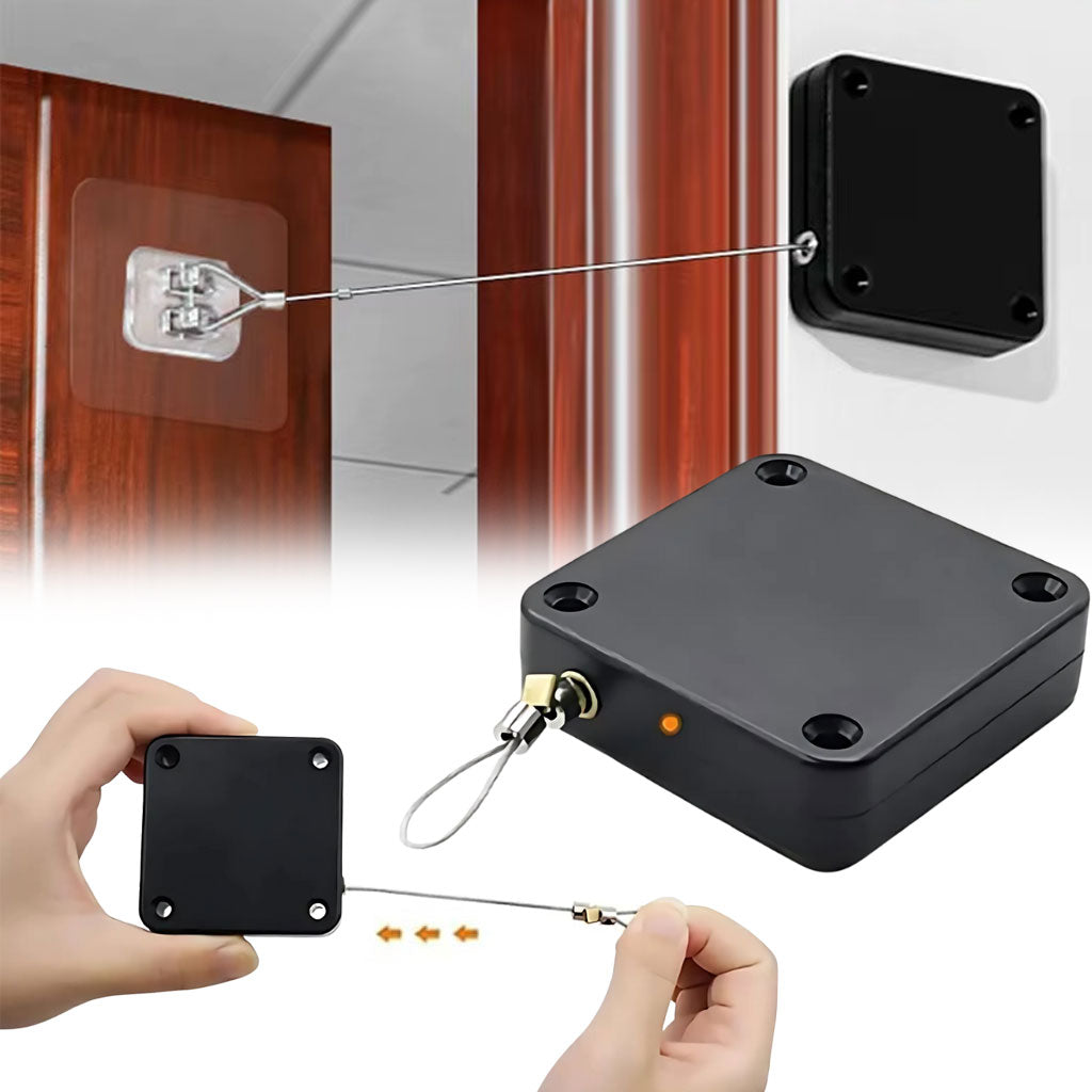 Ferme-porte automatique sans perforation – أداة غلق الباب أوتوماتكيا تنزوت