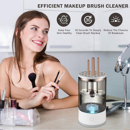 Machine de nettoyage de pinceaux maquillage électrique portable 3en1 - منظف ومجفف فرش المكياج الأوتوماتيكي تنزوت