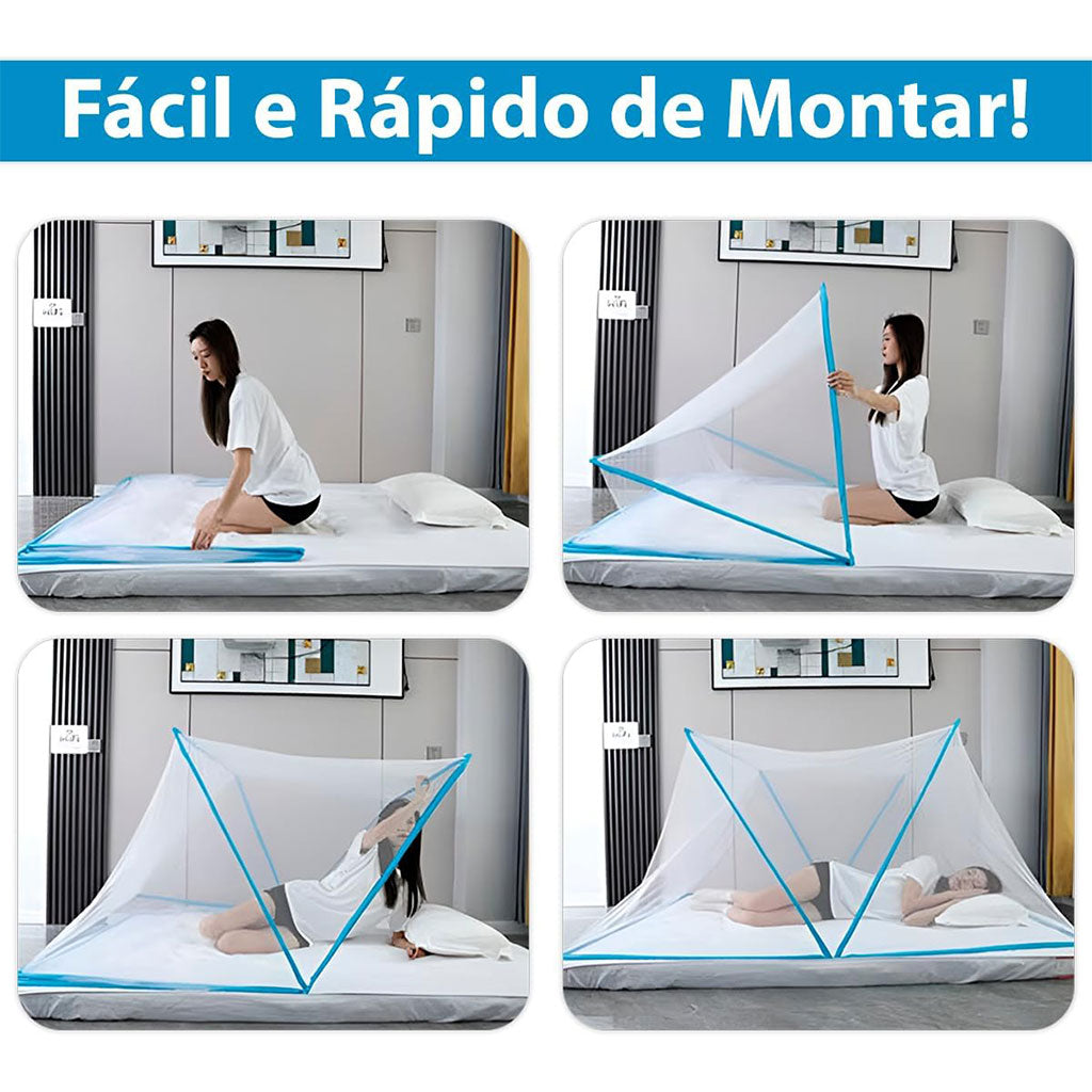 Moustiquaire Pliable Facile à Installer Pour Lit 1 Place – ناموسية لسرير شخص واحد تنزوت