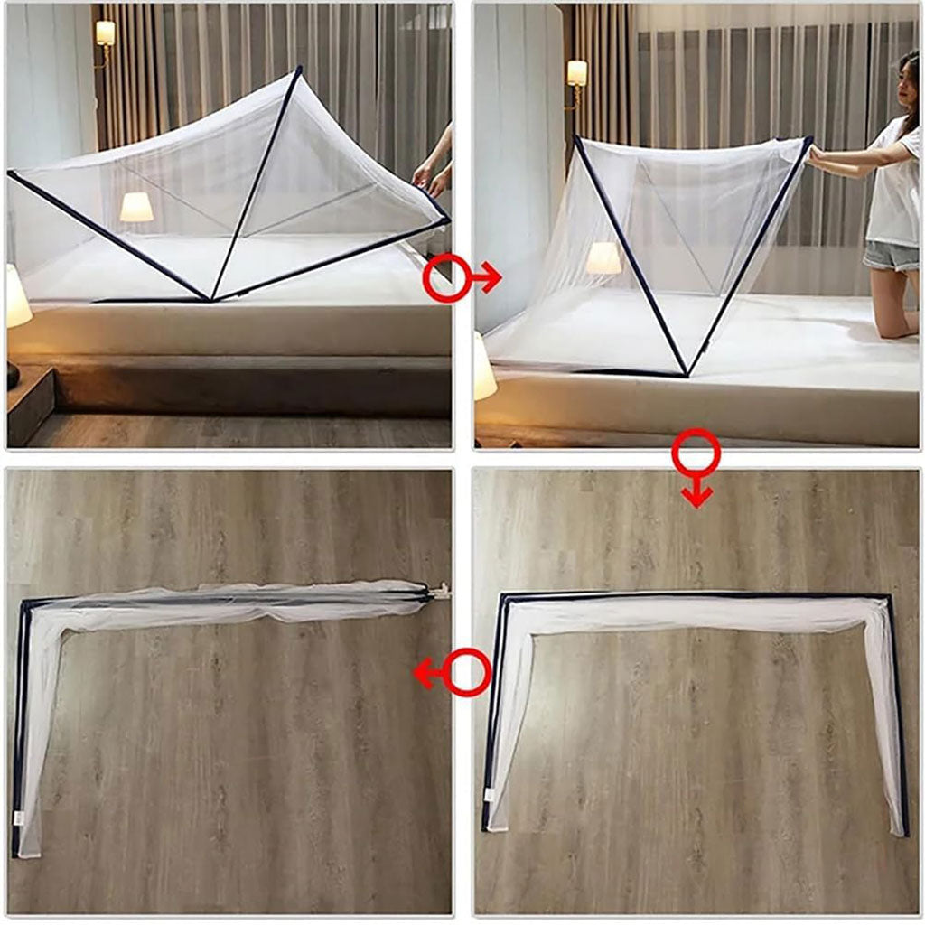 Moustiquaire Pliable Facile à Installer Pour Lit 2 Place – ناموسية لسرير شخصين تنزوت