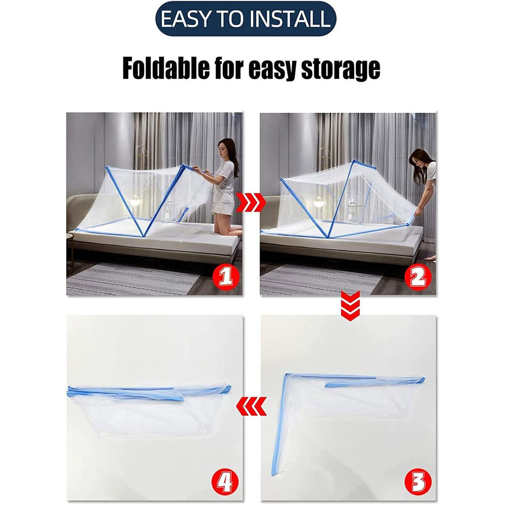 Moustiquaire Pliable Facile à Installer Pour Lit 2 Place – ناموسية لسرير شخصين تنزوت