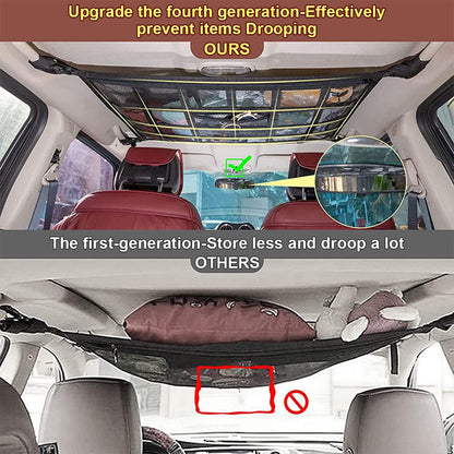 Filet de Rangement pour Toit Voiture Intérieur – منظم أغراض في سقف السيارة تنزوت