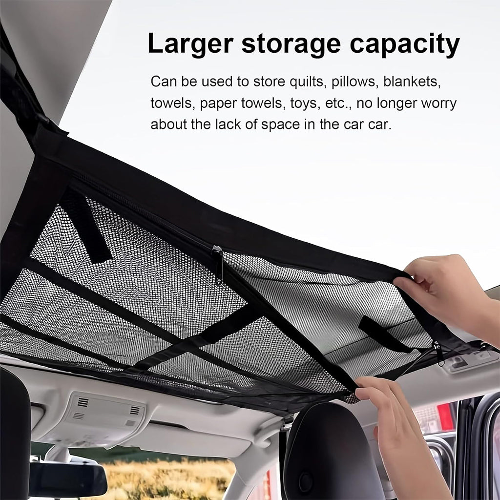 Filet de Rangement pour Toit Voiture Intérieur – منظم أغراض في سقف السيارة تنزوت
