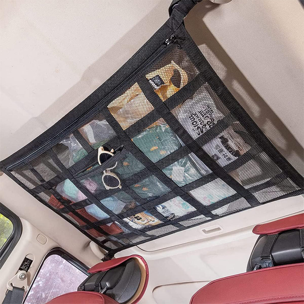 Filet de Rangement pour Toit Voiture Intérieur – منظم أغراض في سقف السيارة تنزوت