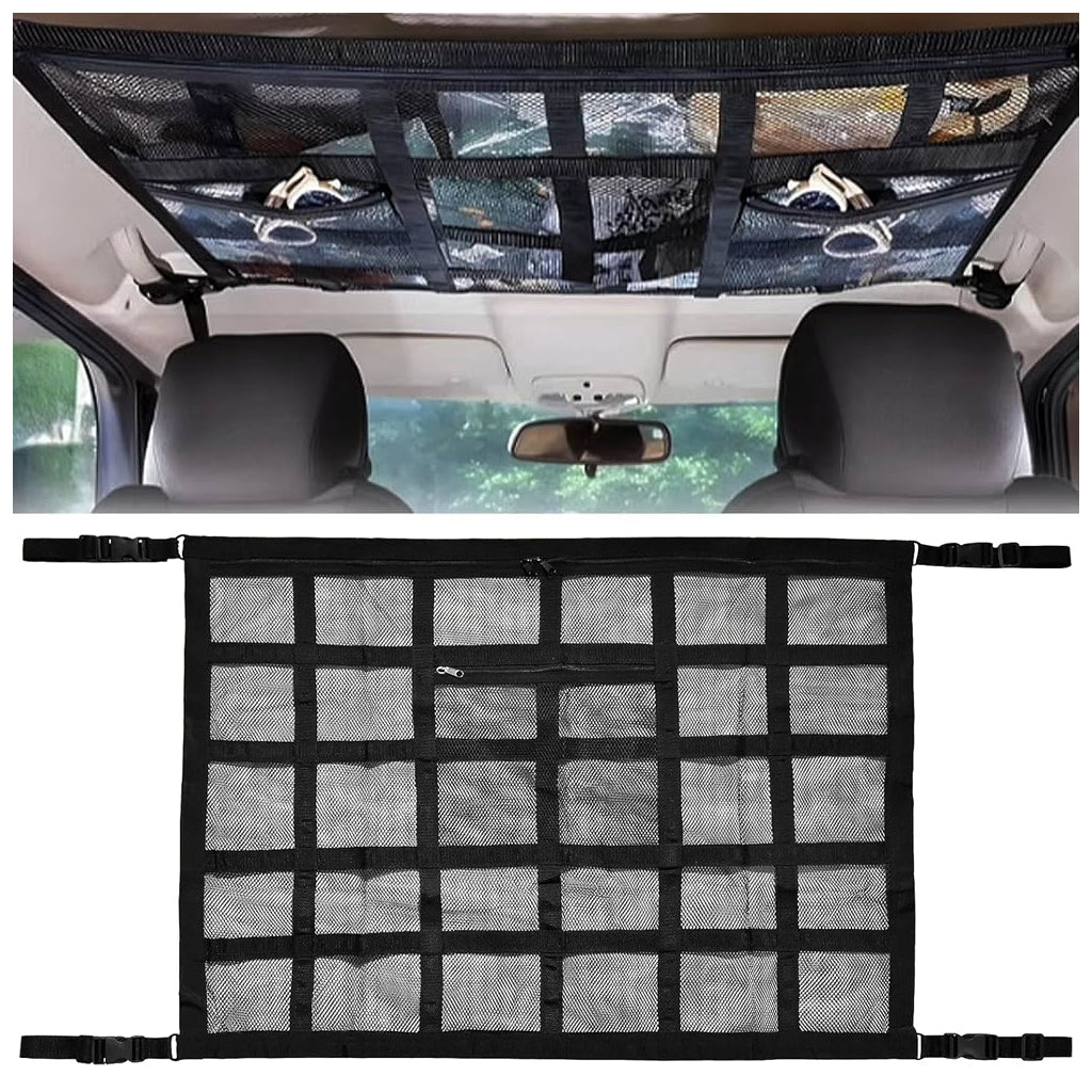 Filet de Rangement pour Toit Voiture Intérieur – منظم أغراض في سقف السيارة تنزوت