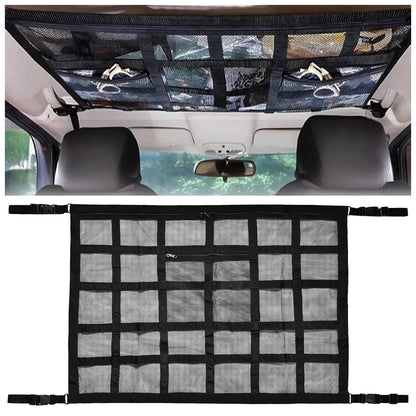 Filet de Rangement pour Toit Voiture Intérieur – منظم أغراض في سقف السيارة تنزوت