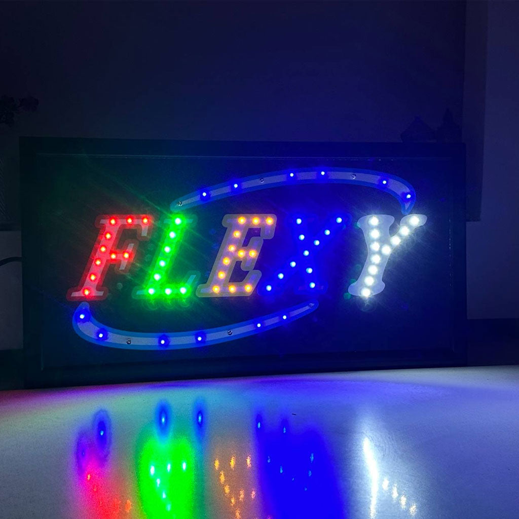 Plaque de Signalisation LED Multicolore Flexy – لوحة إشهارية ضوئية تنزوت