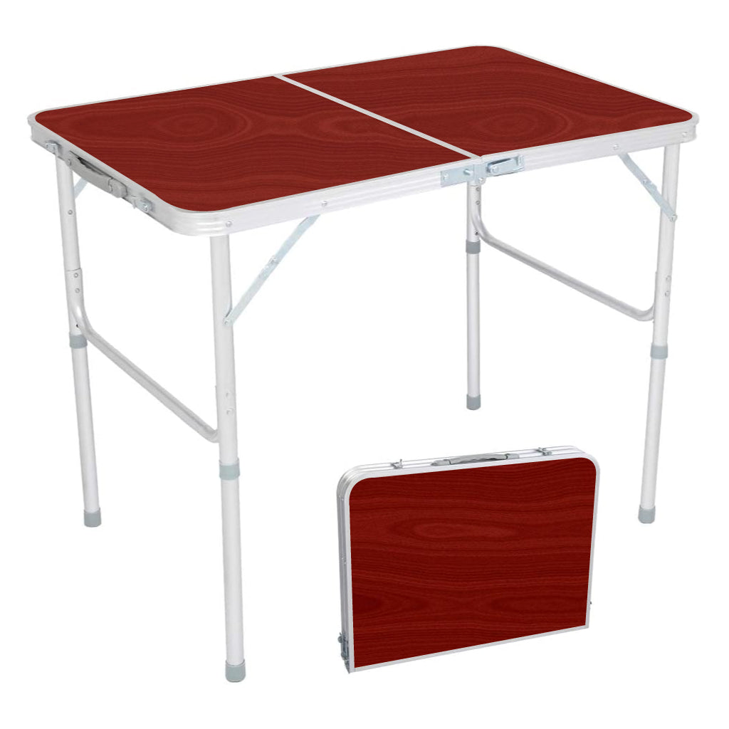 Table pliante valise Portable en métal aluminium 120 x 60 x 70 cm تنزوت