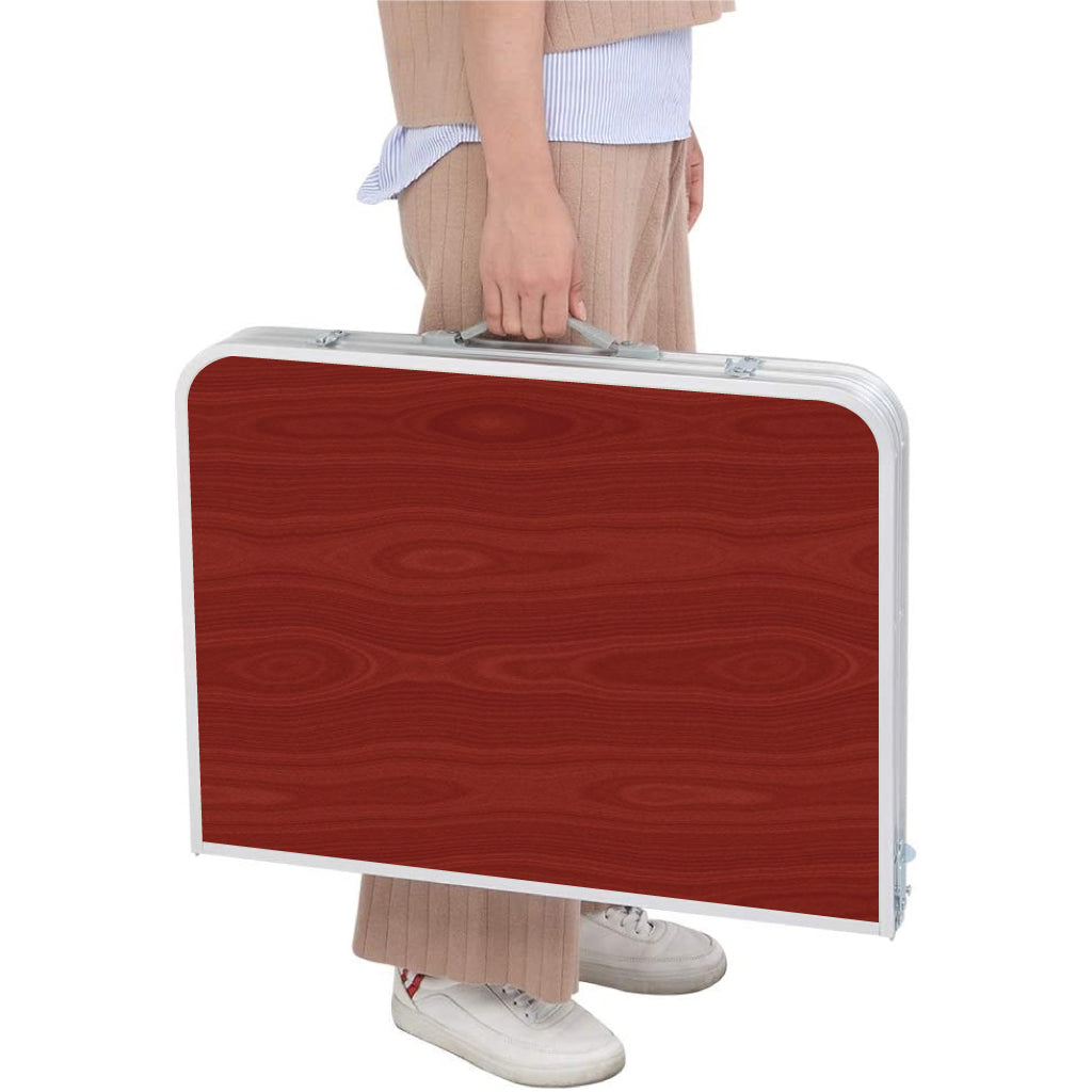 Table pliante valise Portable en métal aluminium 120 x 60 x 70 cm تنزوت