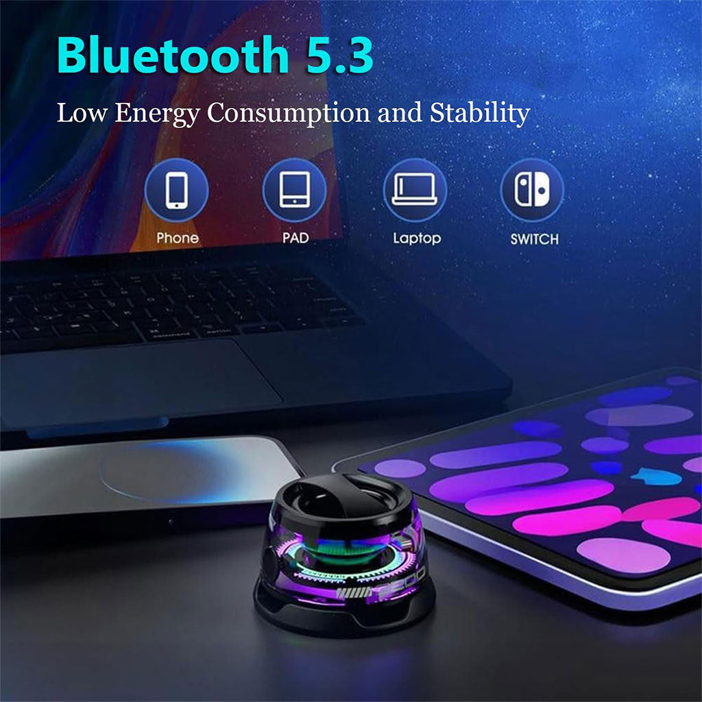 G200 Mini Haut-parleur Bluetooth magnétique sans fil avec lumière RVB – مكبر صوت مغناطيسي ومحمول تنزوت