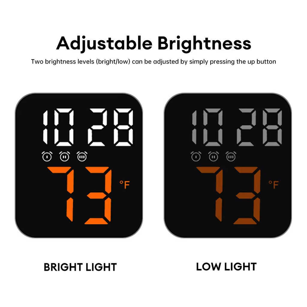 Horloge Murale Électronique avec Température GH8015 – ساعة إلكترونية مع عرض درجة الحرارة تنزوت
