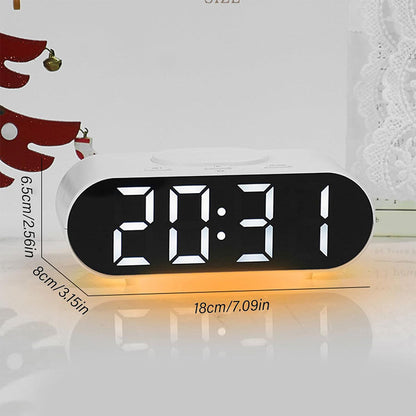 Horloge numérique LED et Chargeur Sans Fil GH9000 – ساعة منبه وشاحن لاسلكي تنزوت