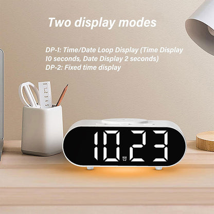 Horloge numérique LED et Chargeur Sans Fil GH9000 – ساعة منبه وشاحن لاسلكي تنزوت