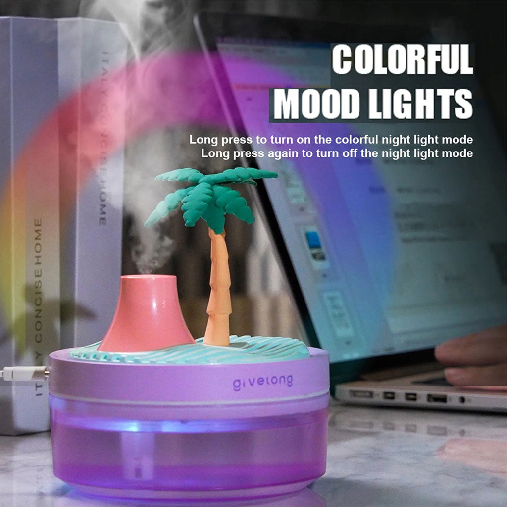 Humidificateur Portable avec Décoration de Paysage et Grand Réservoir de 320 ml – معطر جو محمول تنزوت