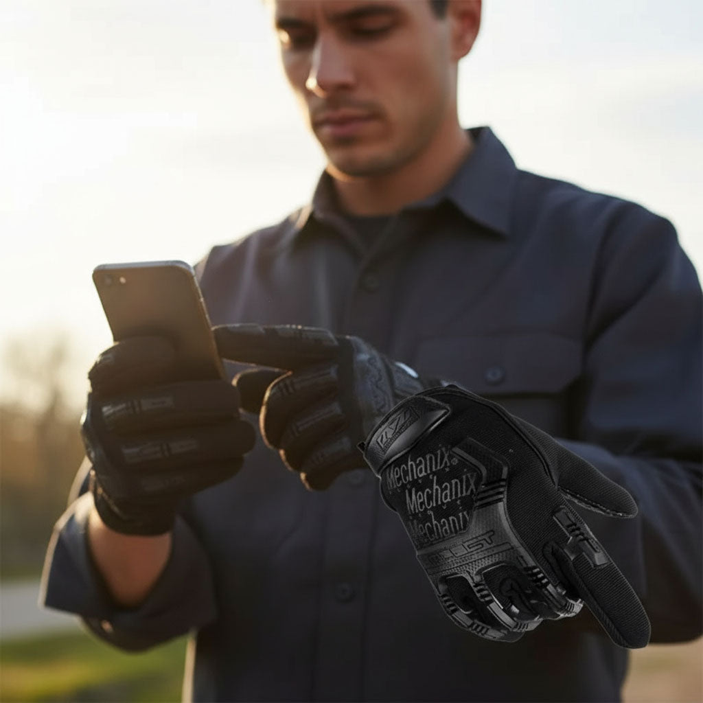 Gants Anti-dérapants pour moto avec conception d’amortissement – قفازات بخاصية اللمس وتصميم ممتص للصدمات - تنزوت
