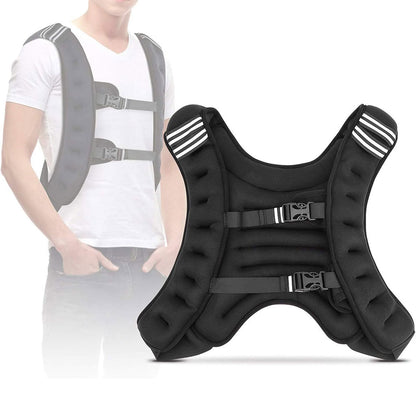 Gilet lesté d’entrainement 5KG réglable avec bretelles élargies – صدرية تدريبات للمحترفين تنزوت