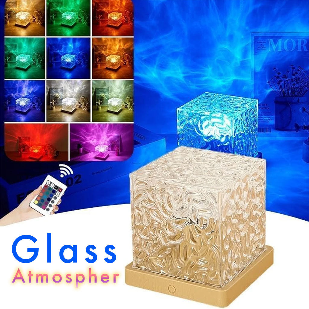 Lumière à motif d’eau dynamique USB Veilleuse Rotative تنزوت