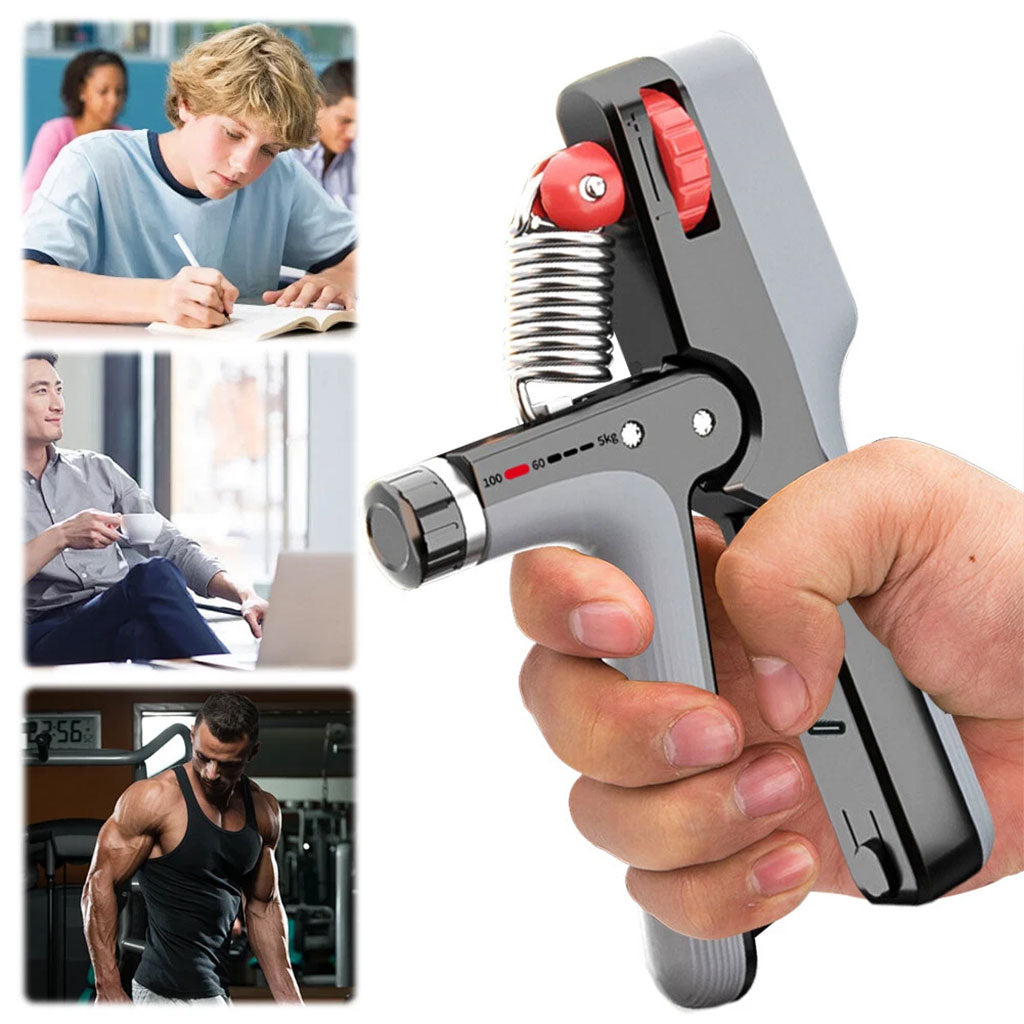 Poignée de renforcement de la poignée ergonomique avec compteur – جهاز تدريب عضلات اليد - تنزوت