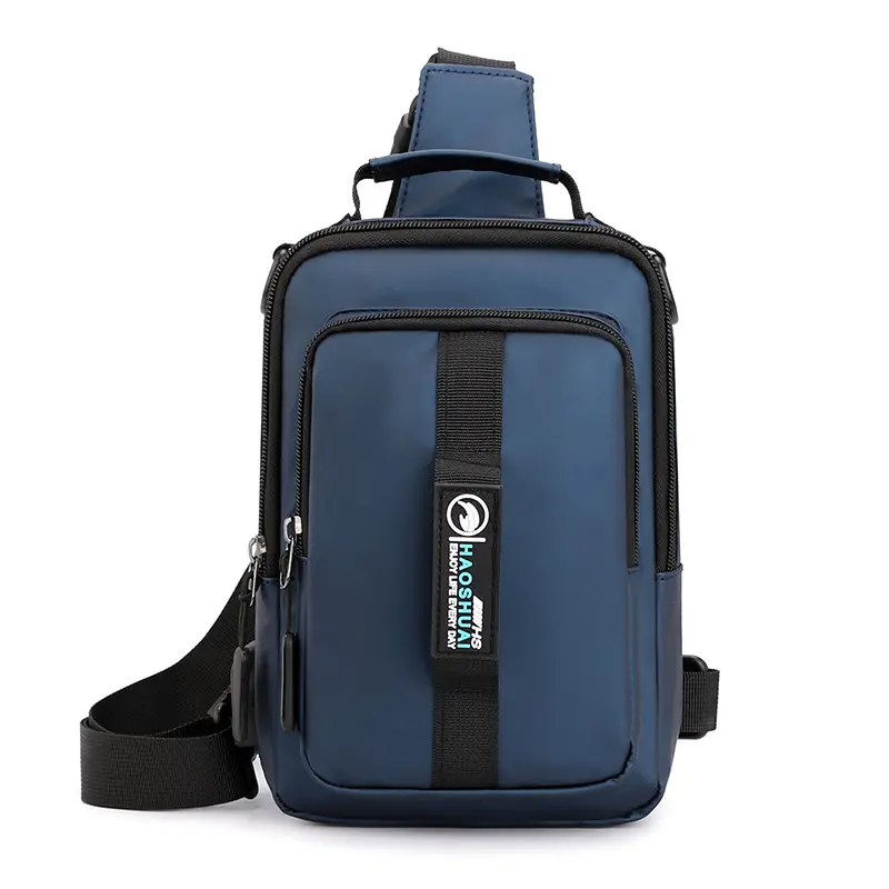 Sacoche Oxford imperméable multifonctionnel avec Sortie De charge usb pour hommes V3 تنزوت