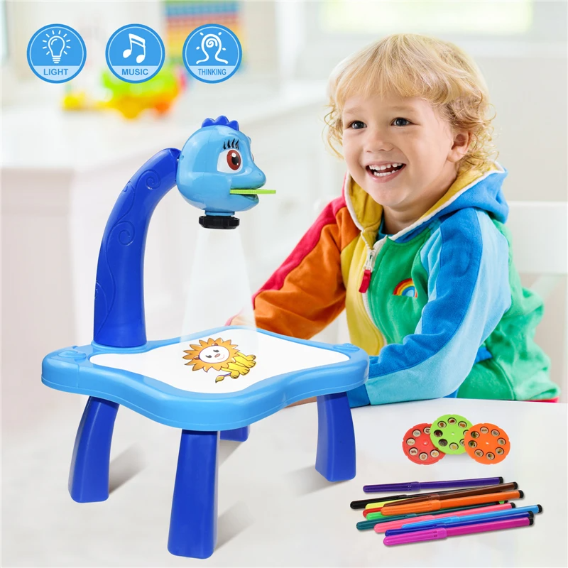 Projecteur à LED pour Enfant avec Table de Dessin Artistique تنزوت