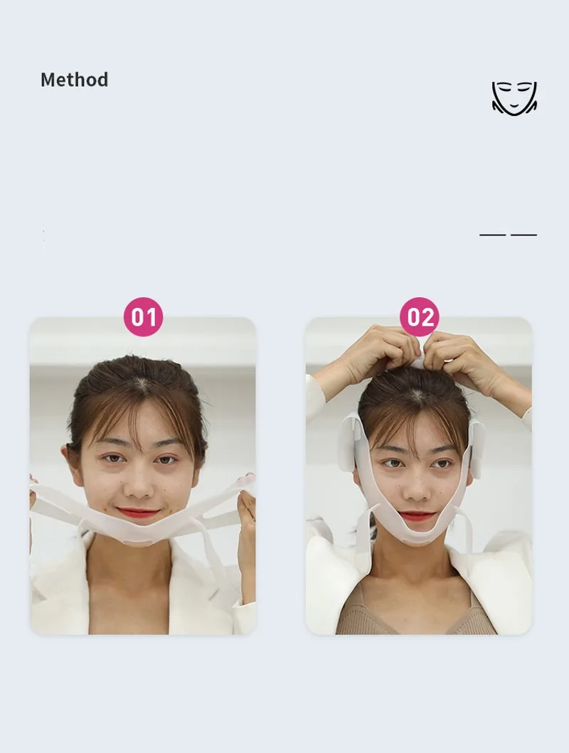 Masque facial en Silicone Nano en forme de V, Bandage pour réduire le Double menton, joue, cou, amincissant, Anti-rides تنزوت