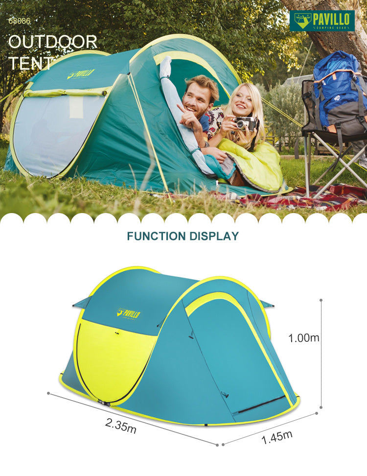 Tente De Randonnée 2 Personnes 235 x 145 x 100 cm Pavillo Bestway 68086 تنزوت