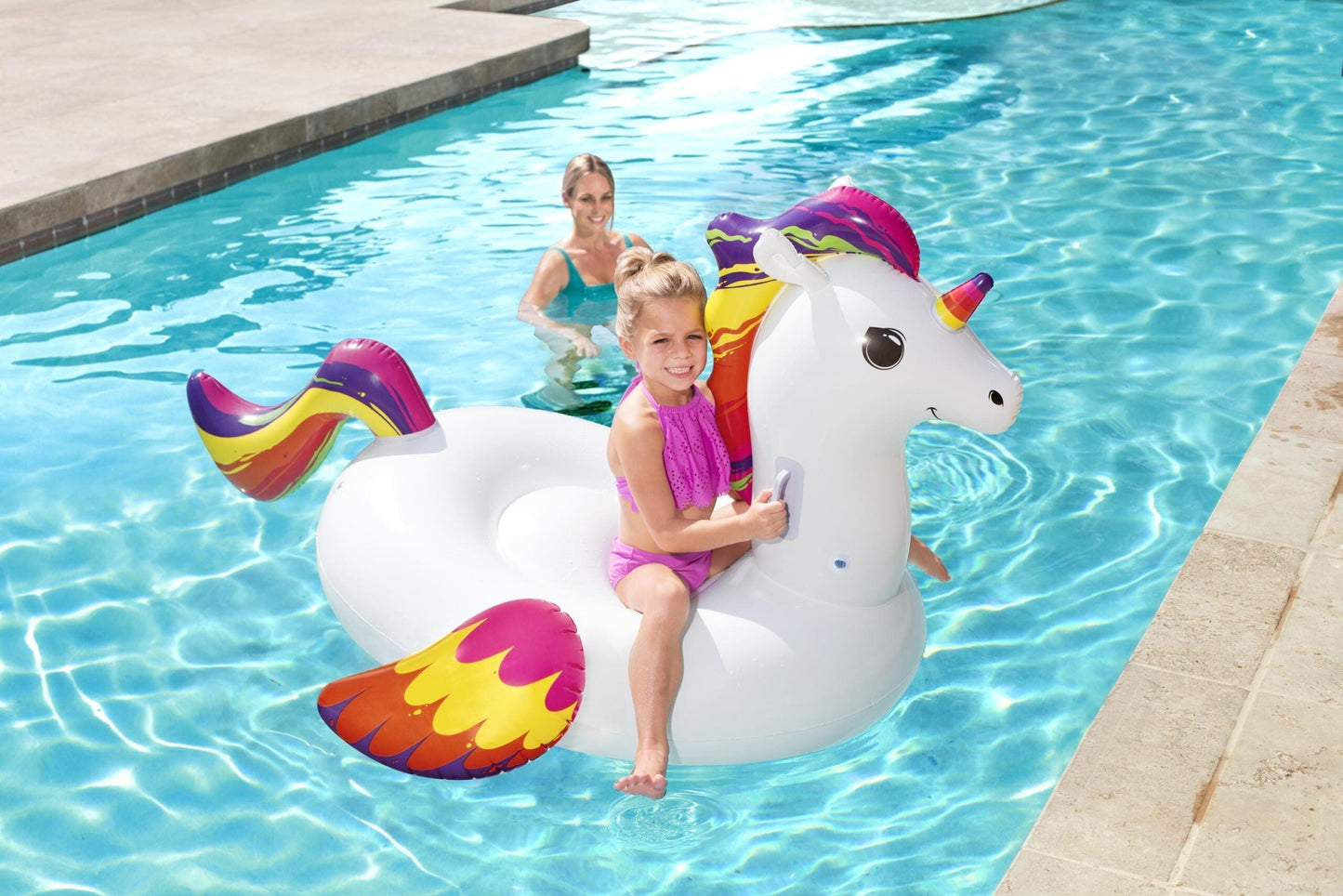Bouée Gonflable Motif Licorne Pour Enfants 150 x 117 cm Bestway 41114 تنزوت