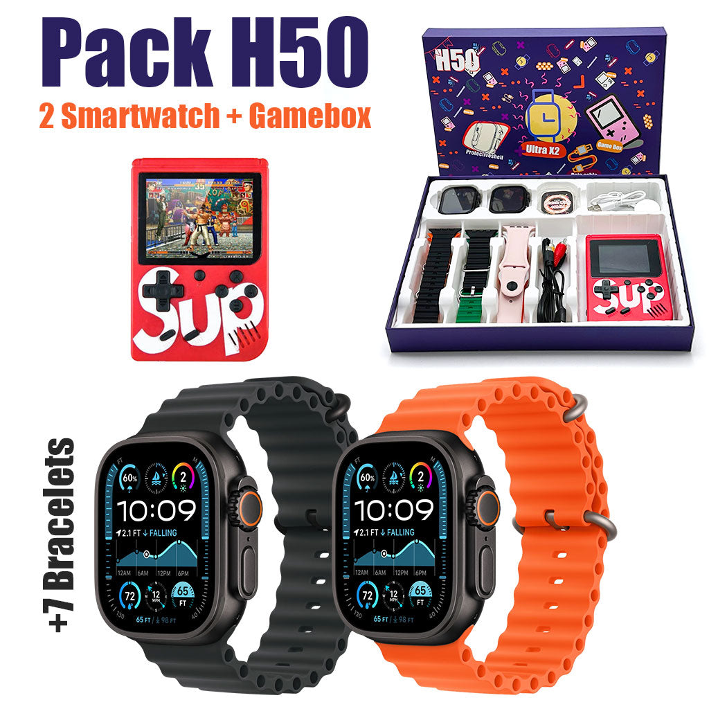 Pack-2-Smartwatch-Ultra-X2-avec-7-Bracelets-et-SUP-Gamebox-400-Jeux-طقم-ساعتين-ذكيتين-مع-جهاز-ألعاب-كلاسيكية.png