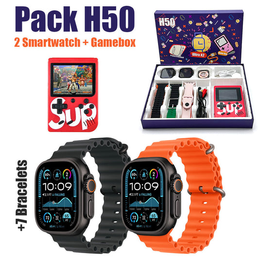 Pack-2-Smartwatch-Ultra-X2-avec-7-Bracelets-et-SUP-Gamebox-400-Jeux-طقم-ساعتين-ذكيتين-مع-جهاز-ألعاب-كلاسيكية.png