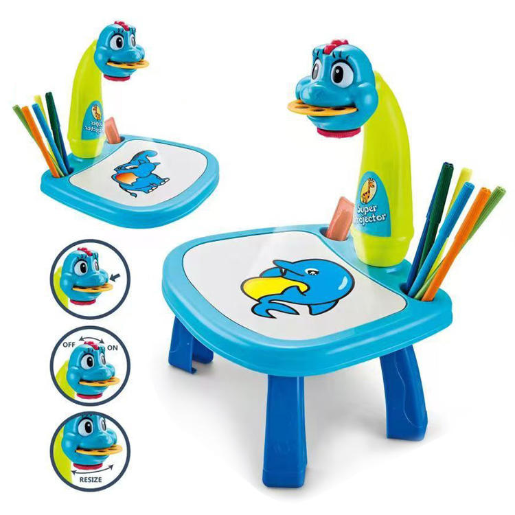 Projecteur à LED pour Enfant avec Table de Dessin Artistique تنزوت