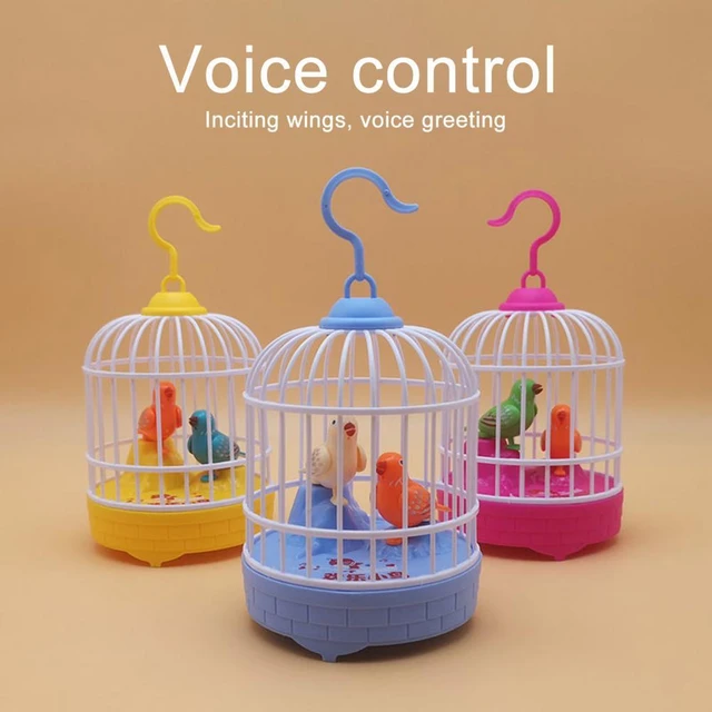 Cage à oiseaux Jouet éducatif d'enregistrement vocal avec de la musique et de la lumière - لعبة قفص عصافير لطيفة تعليمية للتسجيل صوتي مع الموسيقى والضوء تنزوت