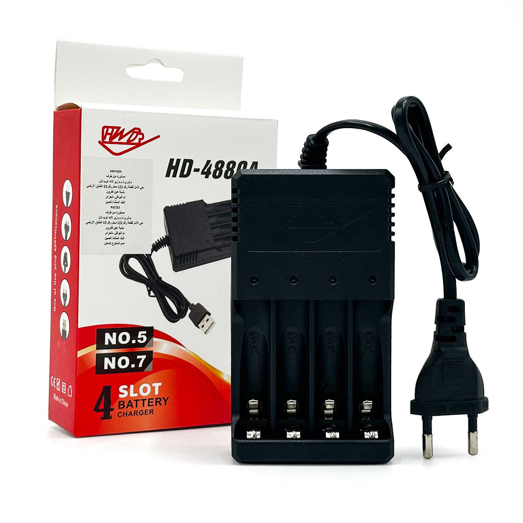 Chargeur de batterie pour piles AAA/AAA 1.2 V – شاحن بطاريات تنزوت