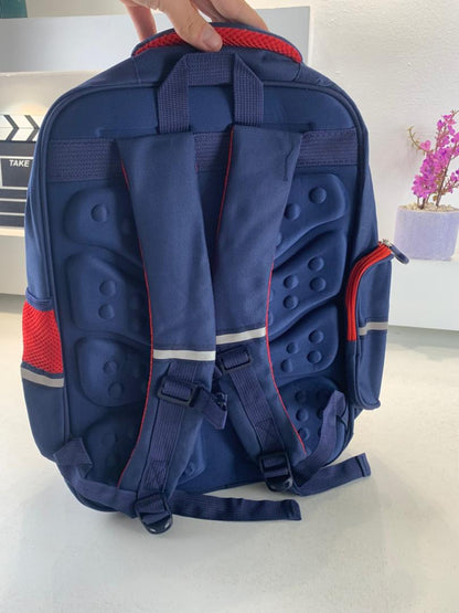 Sac à Dos Enfant pour École primaire de Haute Qualité Bleu et Rouge – حقيبة ظهر مدرسية للأطفال أزرق وأحمر تنزوت