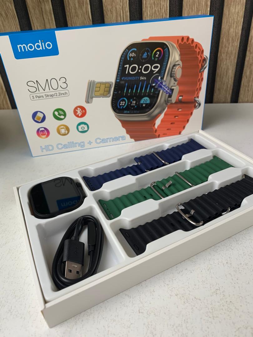 Smartwatch Modio SM03 avec prise en charge de la carte SIM et appareil photo intégré – ساعة ذكية تدعم شريحة الإتصال - تنزوت