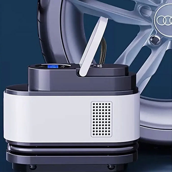 Compresseur d’Air Portable 12V 150 PSI Câble 2,8 m avec Éclairage LED – جهاز نفخ العجلات للسيارة تنزوت