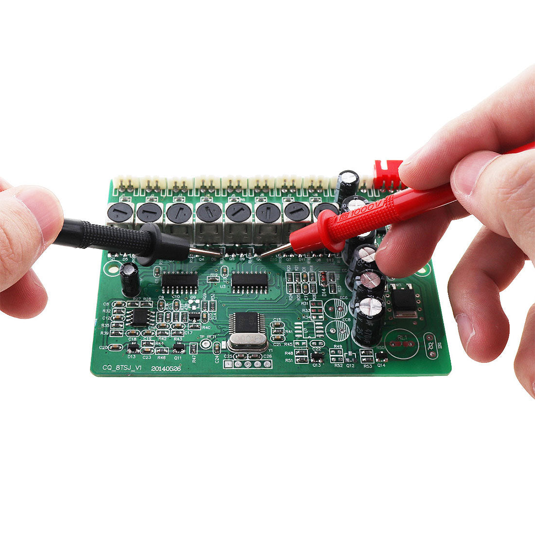 Multimètre Portable avec une paire de stylos de Test pour mesurer la tension DC AC et le courant continu YX-1000A تنزوت