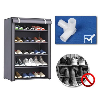 Armoire Chaussures 5 niveaux étagères 15 paires ou plus très pratique pour Salon, Chambre et Entrée تنزوت