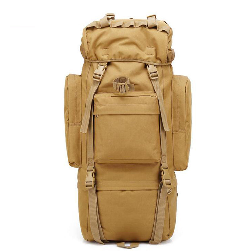 Sac à dos Randonnée professionnel en toile de Camouflage étanche à double épaule 90 L – kaki تنزوت